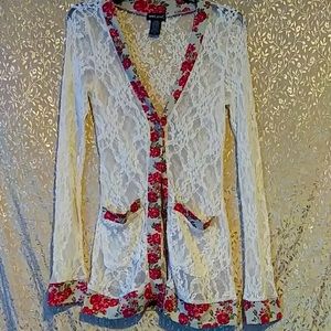 Vintage 💋 Lace Cardigan